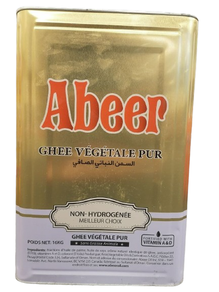 Abeer Vegetable Ghee 16kg is your go-to choice for a wide range of cooking applications. Whether you're frying, sautéing, or baking, its rich and buttery flavor adds a touch of indulgence to every meal. Plus, with its high smoke point, it ensures optimal cooking results without compromising on taste.