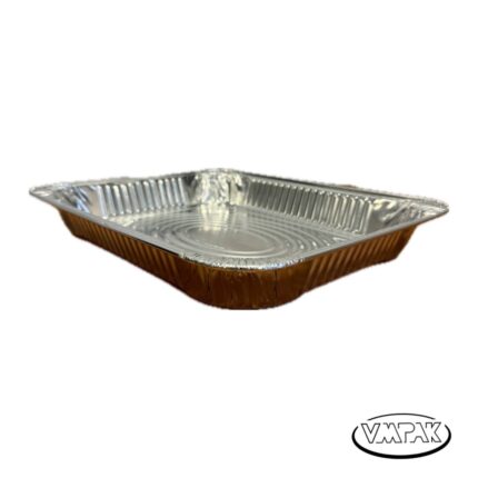 Elevate your catering game with VMPak's Half Shallow Aluminum Pans 100/cs. Perfect for serving smaller portions or organizing food items, these pans offer durability and versatility in every use. With a convenient case of 100, ensure you're always prepared for your next event. Upgrade your catering supplies with VMPak today!