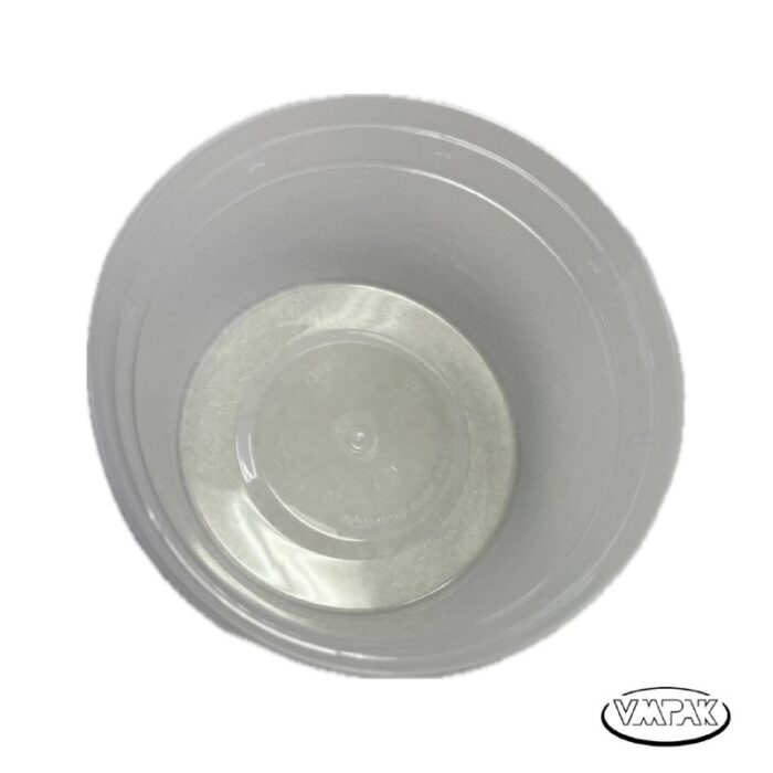 VMPak offers 12oz Round Deli Container Clear PP Base with PE Lid 240 pcs for secure and convenient food storage. These durable containers ensure freshness and convenience for your culinary needs.