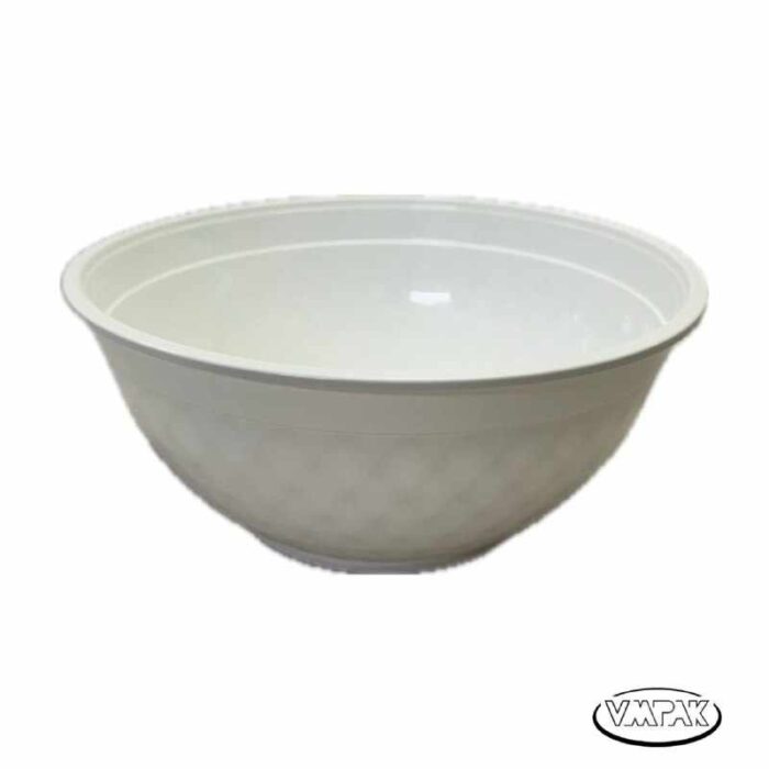 VMPak offers 36oz Microwave White Bowl with Clear Lid 150pcs for convenient and secure food storage. These durable bowls are microwave-safe and come with clear lids for easy visibility.