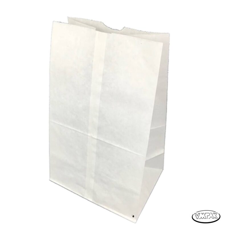 VMpak's 12LB Take Out White Grocery Bags. With a generous capacity and durable construction, these bags offer convenience and reliability for all your to-go orders, groceries, or retail purchases.