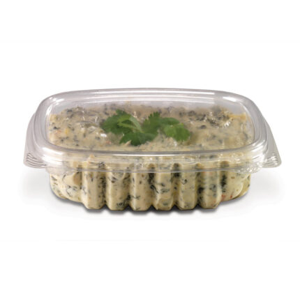 Secure your food with the Crystal Seal Hinged Container CS08. Its hinged lid design and durable construction make it ideal for storing leftovers, meal prepping, or packing snacks for on-the-go convenience.