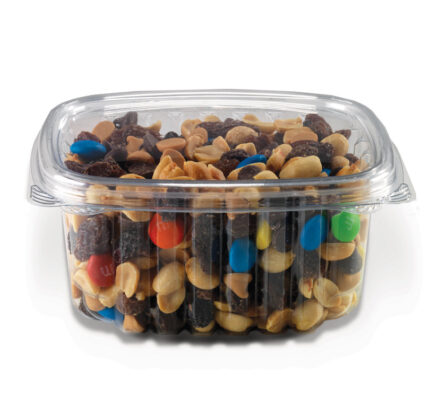 Secure your food with the Crystal Seal Hinged Container 16oz CS16. Its hinged lid design and durable construction make it perfect for storing leftovers, meal prepping, or packing snacks for on-the-go convenience.