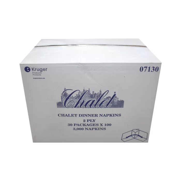 Enhance your dining experience with the Chalet Dinner Napkin. Featuring a premium 2-ply construction and 3000 napkins per case, these napkins offer superior absorbency and durability for restaurants, caterers, and special events.