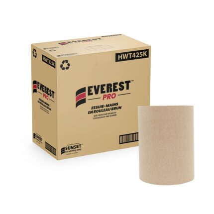 Ensure cleanliness and efficiency with Everest Kraft Hardwound Roll 12 Rolls/cs. With 12 rolls per case, this high-quality kraft paper roll offers maximum absorbency and strength for commercial and industrial cleaning applications.
