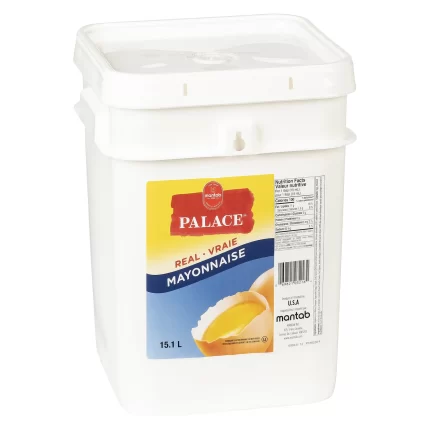 Palace Mayonnaise, now available in a convenient 15.1 L size, is the epitome of culinary excellence. Crafted to perfection, this creamy spread adds a delightful richness to your favorite dishes. Whether you're creating gourmet sandwiches, vibrant salads, or indulgent dips, Palace Mayonnaise promises to elevate every bite with its unmatched flavor and texture. Designed for professional kitchens and avid home cooks alike, Palace Mayonnaise boasts a smooth and velvety consistency that effortlessly glides onto any surface. Its generous size ensures you'll never run out during your culinary endeavors, making it a reliable companion for bustling kitchens and busy households. Made with premium ingredients, Palace Mayonnaise delivers a superior taste that tantalizes the taste buds with every spoonful. Its versatile nature allows for endless creativity in the kitchen, whether you're spreading it on freshly baked bread, mixing it into savory sauces, or using it as a base for flavorful dressings. Experience the culinary magic of Palace Mayonnaise and elevate your dishes to new heights. With its convenient 15.1 L size and irresistible flavor, it's the perfect choice for discerning chefs who demand nothing but the best. Add a dollop of luxury to your meals with Palace Mayonnaise and savor the difference it makes in every bite.