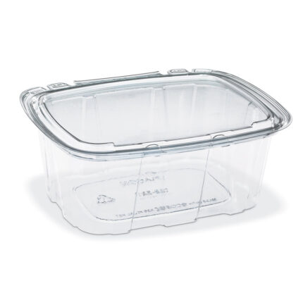 Crystal Seal Temper-Evident Container 16oz guarantees freshness and security with its tamper-evident design.