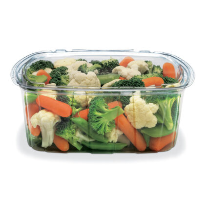Crystal Seal Temper-Evident Container 64oz guarantees freshness and security with its tamper-evident design.