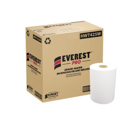 Ensure cleanliness and efficiency with Everest white Hardwound Roll 12 Rolls/cs. With 12 rolls per case, this high-quality kraft paper roll offers maximum absorbency and strength for commercial and industrial cleaning applications.