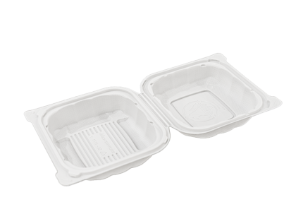 Introducing the 1-Compartment 7" Clamshell Container, your go-to solution for efficient food packaging. This hinged container, also known as a clamshell container, is designed for ultimate convenience. Whether you're storing hot-dogs, rice, salad, shawarma, sandwiches, fries, or other delicacies, its compartment will keep your meal components fresh. Crafted from durable MFPP material, this container ensures reliability and longevity, making it ideal for both commercial and home use. With dimensions measuring 7"x7"x3", this container provides ample space for generous portions while remaining compact enough for easy storage and transport. Available in white, black (with vent holes), or clear options, you can choose the style that suits your needs and preferences. Versatile and practical, the 1-Compartment 7" Clamshell Container is perfect for various foodservice applications, from takeout and delivery to catering and meal prep services. Experience the convenience of organized and secure food packaging with this innovative solution, designed to streamline your operations and enhance customer satisfaction.