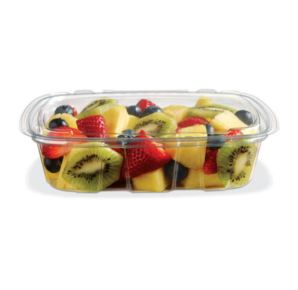 Elevate your food presentation and preservation with the 20 Oz Crystal Seal Tamper-Evident Container. Crafted from EcoStar® PET material, this container not only offers exceptional clarity but also contributes to sustainability efforts. With dimensions measuring 7.31 x 5.69 x 1.77 inches it provides ample space for salads, snacks, desserts, and other culinary delights. The durable construction of EcoStar® PET ensures that this container maintains its integrity during storage, transport, and use. Its eco-friendly material aligns with the growing demand for sustainable packaging solutions, making it an ideal choice for environmentally-conscious consumers and businesses alike. Stock up on convenience and freshness with a case of 164 Containers, ensuring you have an ample supply for all your food packaging needs. From delis and cafes to food trucks and meal prep services, the 20 Oz Crystal Seal Tamper-Evident Container (Placon - CS2-20T) is a reliable choice for keeping your culinary creations fresh and inviting.