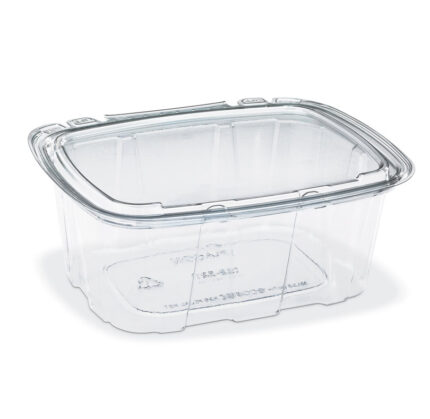 Elevate your food presentation and preservation with the 32 Oz Crystal Seal Tamper-Evident Container. Crafted from EcoStar® PET material, this container not only offers exceptional clarity but also contributes to sustainability efforts. With dimensions measuring 7.31 x 5.69 x 2.72 inches it provides ample space for salads, snacks, desserts, and other culinary delights. The durable construction of EcoStar® PET ensures that this container maintains its integrity during storage, transport, and use. Its eco-friendly material aligns with the growing demand for sustainable packaging solutions, making it an ideal choice for environmentally-conscious consumers and businesses alike. Stock up on convenience and freshness with a case of 164 Containers, ensuring you have an ample supply for all your food packaging needs. From delis and cafes to food trucks and meal prep services, the 32 Oz Crystal Seal Tamper-Evident Container (Placon - CS2-32T) is a reliable choice for keeping your culinary creations fresh and inviting.