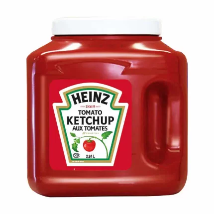 Heinz Big Red Ketchup 2.84L is the ultimate choice for ketchup lovers looking to elevate their meals. Made from ripe, red tomatoes and a special blend of spices, Heinz Ketchup delivers the perfect balance of sweetness and tanginess that pairs perfectly with all your favorite foods. Crafted with care by Heinz, a trusted name in condiments for over a century, Heinz Big Red Ketchup is a staple in households and restaurants around the world. Its rich flavor and smooth texture make it the ideal companion for burgers, fries, hot dogs, and so much more. With its generous 2.84L size, Heinz Big Red Ketchup ensures you'll always have plenty on hand for all your culinary adventures. Whether you're hosting a backyard barbecue, packing school lunches, or enjoying a family dinner, Heinz Ketchup adds a delicious finishing touch to every meal. Experience the bold flavor and versatility of Heinz Big Red Ketchup 2.84L and discover why it's been a favorite condiment for generations. From classic comfort foods to gourmet creations, Heinz Ketchup is the perfect way to add a burst of flavor to any dish.