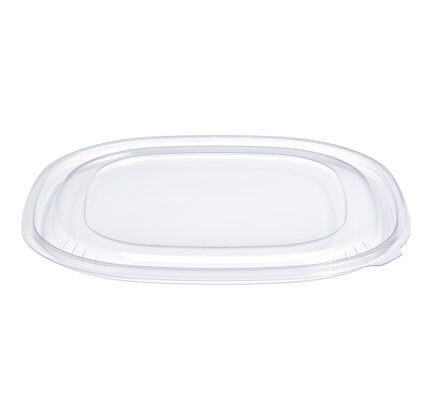 Elevate your food presentation and preservation with the Fresh 'n Clear Catering Lid. Crafted from EcoStar® PET material, this lid not only offers exceptional clarity but also contributes to sustainability efforts. With dimensions measuring 12.00 x 12.00 x 0.55 inches it provides ample space for salads, snacks, desserts, and other culinary delights. The durable construction of EcoStar® PET ensures that this bowl maintains its integrity during storage, transport, and use. Its eco-friendly material aligns with the growing demand for sustainable packaging solutions, making it an ideal choice for environmentally-conscious consumers and businesses alike. Stock up on convenience and freshness with a case of 50 lids, ensuring you have an ample supply for all your food packaging needs. From delis and cafes to food trucks and meal prep services, the Fresh 'n Clear Lid (Placon - SF2XL-2) is a reliable choice for keeping your culinary creations fresh and inviting.