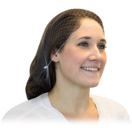 White Invisible Hairnet (Latex-Free) by CanSafe exemplifies excellence in hair containment solutions. Crafted with high-quality standards, these hairnets are available in various colour options, including white, brown, light brown, and black, catering to diverse preferences. Lighter weight nylon variants, ensure optimal comfort and breathability. These black hairnets are crafted from lightweight nylon, providing a discreet and comfortable fit suitable for various hair lengths, ranging from 22" to 28". Each box contains 144 hairnets, with 10 boxes per case, totalling 1,440 hairnets per case, ensuring an ample supply for your needs. Trust in these latex-free hairnets for superior performance and peace of mind in hygiene-sensitive environments.