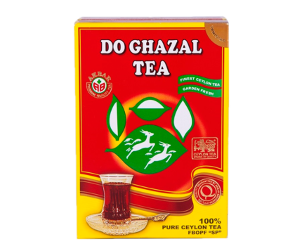 Do Ghazal Plain Black Loose Tea, 500 Grams transcends the ordinary, offering a unique taste that is the result of a revered, time-honed process passed down through many generations. Sourced from Sri Lanka’s exotic Ceylon teas, this tea is highly valued for its body, briskness, malty flavor, and strong, bright color. The Finest Broken Orange Pekoe Fanning (FBOPF) special tea grade is distinguished by its short, thin twisted leaf mixed with golden tips, the end of the golden-yellow leaf bud that is highly prized. Primarily sourced from Ceylon's lower districts, below 2000 feet above sea level, this tea reflects the exceptional quality and expertise associated with Do Ghazal. Indulge in the exquisite flavor and vibrant hue of this premium black tea, perfect for any tea connoisseur.