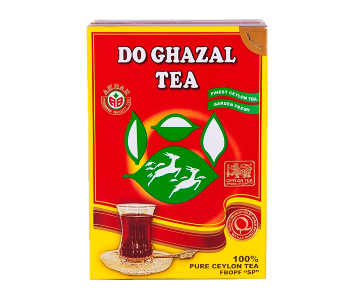 Do Ghazal Plain Black Loose Tea, 500 Grams transcends the ordinary, offering a unique taste that is the result of a revered, time-honed process passed down through many generations. Sourced from Sri Lanka’s exotic Ceylon teas, this tea is highly valued for its body, briskness, malty flavor, and strong, bright color. The Finest Broken Orange Pekoe Fanning (FBOPF) special tea grade is distinguished by its short, thin twisted leaf mixed with golden tips, the end of the golden-yellow leaf bud that is highly prized. Primarily sourced from Ceylon's lower districts, below 2000 feet above sea level, this tea reflects the exceptional quality and expertise associated with Do Ghazal. Indulge in the exquisite flavor and vibrant hue of this premium black tea, perfect for any tea connoisseur.