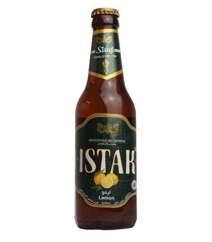 Lemon Flavoured ISTAK - 320 ml 12 Bottle/Cs is a premium non-alcoholic malt beverage that stands out for its exceptional quality and refreshing taste. Brewed in Iran from top-quality Bavarian malt and employing the latest German technology, ISTAK ensures a superior drinking experience. This lemon-flavored variant brings a zesty twist to the traditional malt beverage, catering to a wide range of palates. Whether you are a connoisseur of quality malt drinks or someone who enjoys a fruit-flavored refreshment, Lemon Flavoured ISTAK offers a perfect balance of malt richness and natural lemon flavor. Each case contains 12 bottles of 320 ml, ensuring you have plenty to share or enjoy over time. Indulge in the crisp and invigorating taste of ISTAK, the ultimate non-alcoholic beverage for all occasions.