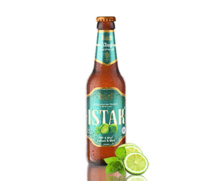 Mojito (Lemon-Mint) Flavoured ISTAK - 320 ml 12 Bottle/Cs delivers a unique and refreshing non-alcoholic malt beverage experience. Brewed in Iran from top-quality Bavarian malt, ISTAK utilizes the latest German technology to ensure a superior taste and quality. This mojito-inspired flavor combines the zesty tang of lemon with the cooling essence of mint, creating a naturally delightful beverage that caters to diverse preferences. Whether you are a connoisseur of quality malt beverages or a fan of fruity flavors, ISTAK's mojito variant promises a satisfying and invigorating drink. Packaged in 320 ml bottles and sold in cases of 12, this beverage offers a convenient and enjoyable refreshment for any occasion. Embrace the fusion of tradition and innovation with Mojito (Lemon-Mint) Flavoured ISTAK, and experience the best of non-alcoholic brewing.