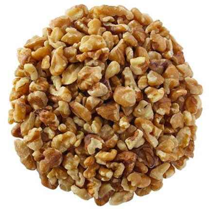 Avanti Walnuts, Light Medium Pieces, 30 lbs, provide a premium selection of natural walnut pieces. These nuts pass over an 11/32″ screen and through a 1/2″ screen, ensuring they are clean, well-dried, and free from defects and damage. Graded according to USDA and DFA standards, these walnuts are perfect for any culinary use. Avanti Walnuts, Light Medium Pieces, are light in color and packaged with utmost care. The packaging includes a 30 lb net weight in a corrugated cardboard carton with a food-grade poly-liner, ensuring the walnuts remain fresh and protected. With a normal shell fragment specification of 1 per 100 lbs and a meal content of 0 to 0.3%, these walnuts meet high-quality standards, including those required for the Japan market. Certified Kosher, Avanti Walnuts ensure religious dietary compliance. For optimum freshness, store these walnuts at 32-38°F with 60% relative humidity, extending their shelf life to 18-24 months from the harvest date. At ambient temperatures of 70°F, the shelf life is three months, making them a versatile and reliable choice for your pantry.