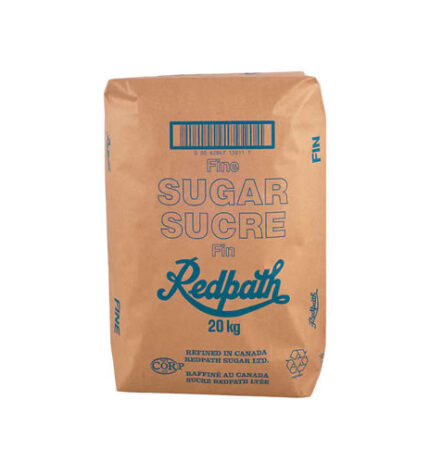 Redpath White Sugar, 20 Kg is a versatile essential for your kitchen, perfect for sweetening coffee and tea, baking delicious treats, preserving homemade jams, and enhancing flavors in cooking. Crafted in Canada since 1854, our granulated sugar meets the highest standards: Gluten Free, Kosher Certified, and Non-GMO Project Verified. Ideal for those embracing a vegan lifestyle, it's sustainably sourced and ethically grown, ensuring pure, cane-sweet perfection for all your culinary adventures.